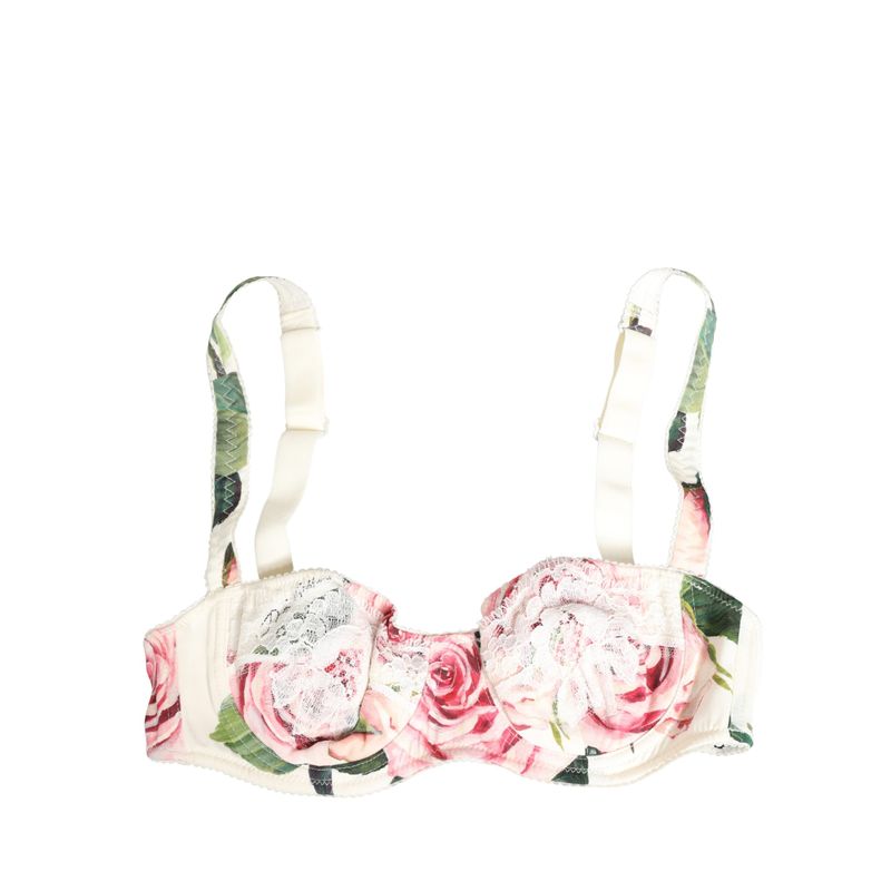 Dolce & Gabbana Multicolor Floral Semi-Pad Underwire Women's Underwear